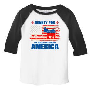 Distressed Donkey Pox The Disease Destroying America Toddler Fine Jersey T-Shirt