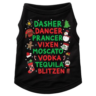 Dasher Dancer Prancer Vixen Moscato Vodka Tequila Blitzen Doggie Tank