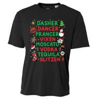 Dasher Dancer Prancer Vixen Moscato Vodka Tequila Blitzen Cooling Performance Crew T-Shirt