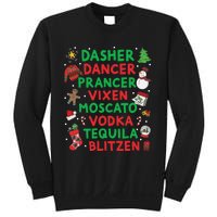 Dasher Dancer Prancer Vixen Moscato Vodka Tequila Blitzen Sweatshirt