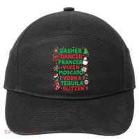 Dasher Dancer Prancer Vixen Moscato Vodka Tequila Blitzen 7-Panel Snapback Hat