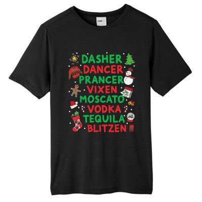 Dasher Dancer Prancer Vixen Moscato Vodka Tequila Blitzen Tall Fusion ChromaSoft Performance T-Shirt