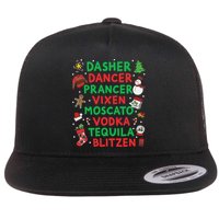 Dasher Dancer Prancer Vixen Moscato Vodka Tequila Blitzen Flat Bill Trucker Hat