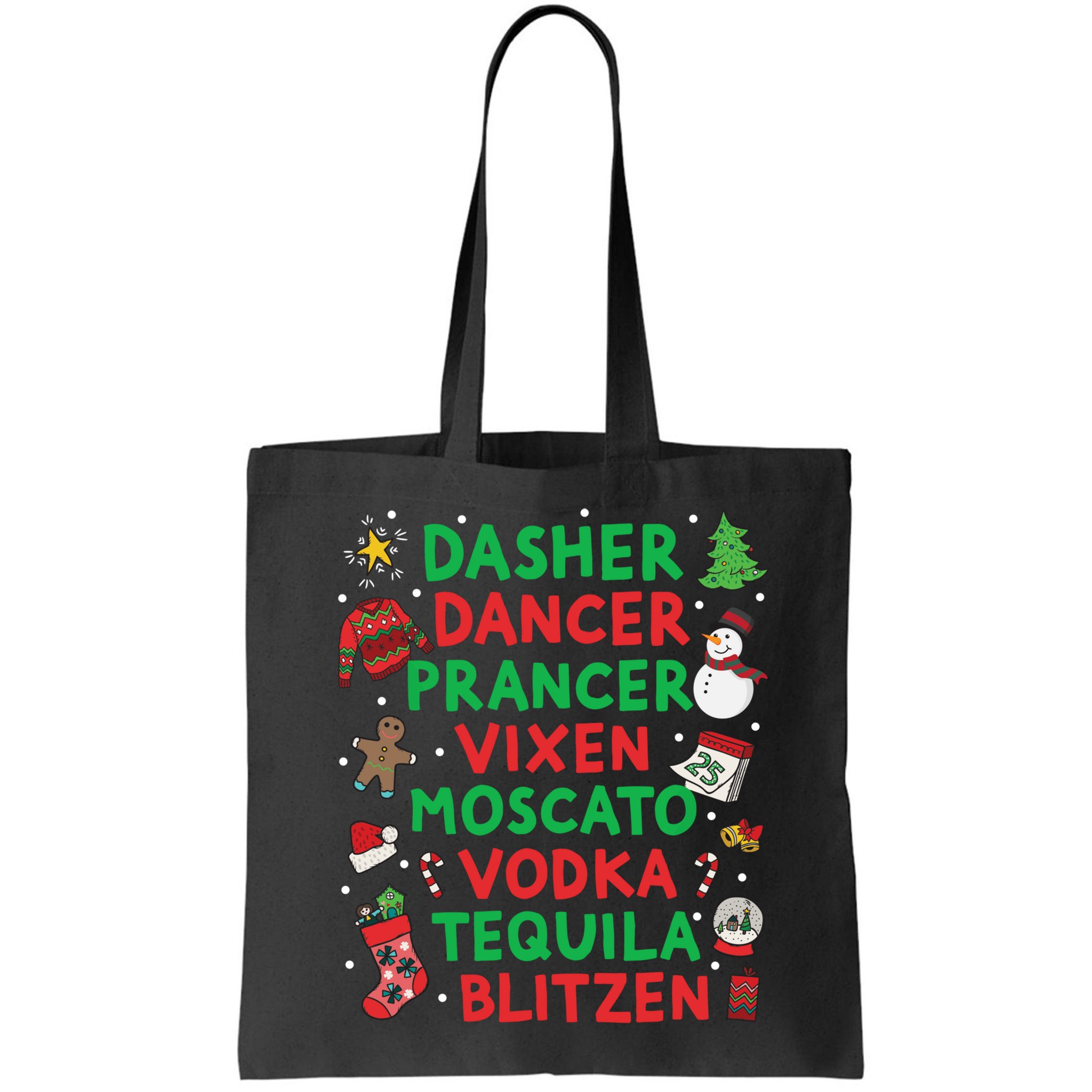 Dasher Dancer Prancer Vixen Moscato Vodka Tequila Blitzen Bag