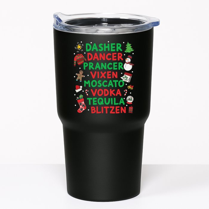 Dasher Dancer Prancer Vixen Moscato Vodka Tequila Blitzen Tumbler