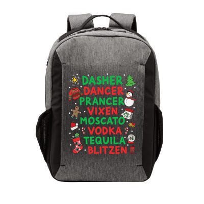 Dasher Dancer Prancer Vixen Moscato Vodka Tequila Blitzen Vector Backpack