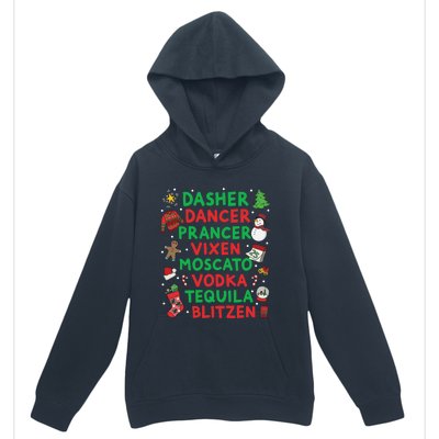 Dasher Dancer Prancer Vixen Moscato Vodka Tequila Blitzen Urban Pullover Hoodie