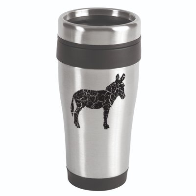 Donkey Distressed Print Vintage Donkey 16oz Travel Tumbler