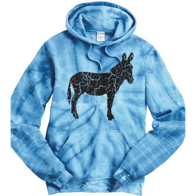 Donkey Distressed Print Vintage Donkey Tie Dye Hoodie