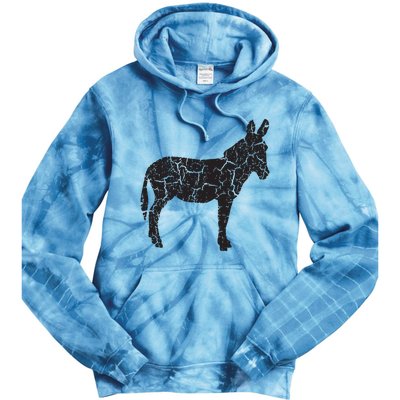 Donkey Distressed Print Vintage Donkey Tie Dye Hoodie