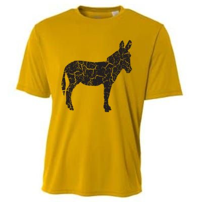 Donkey Distressed Print Vintage Donkey Cooling Performance Crew T-Shirt