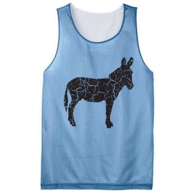 Donkey Distressed Print Vintage Donkey Mesh Reversible Basketball Jersey Tank