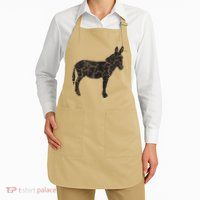 Donkey Distressed Print Vintage Donkey Apron