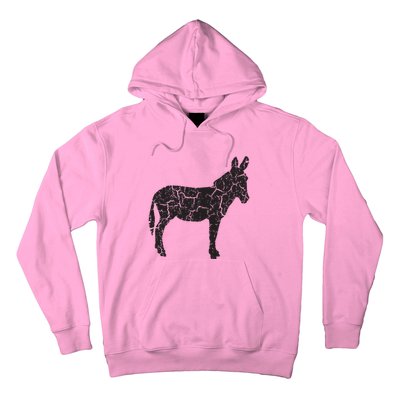 Donkey Distressed Print Vintage Donkey Hoodie