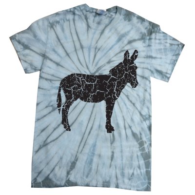 Donkey Distressed Print Vintage Donkey Tie-Dye T-Shirt
