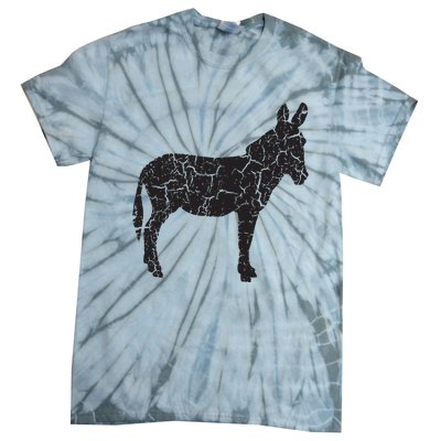 Donkey Distressed Print Vintage Donkey Tie-Dye T-Shirt