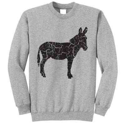 Donkey Distressed Print Vintage Donkey Sweatshirt