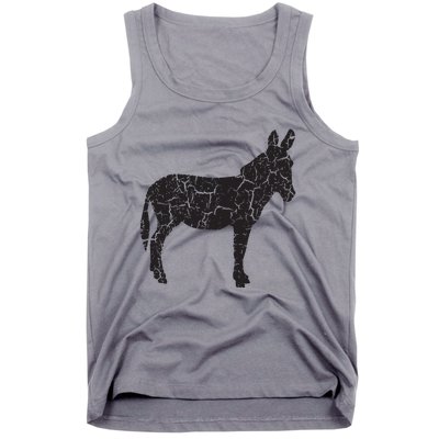 Donkey Distressed Print Vintage Donkey Tank Top