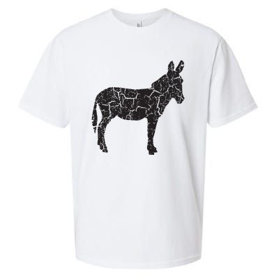 Donkey Distressed Print Vintage Donkey Sueded Cloud Jersey T-Shirt