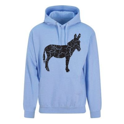 Donkey Distressed Print Vintage Donkey Unisex Surf Hoodie