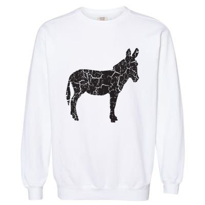 Donkey Distressed Print Vintage Donkey Garment-Dyed Sweatshirt