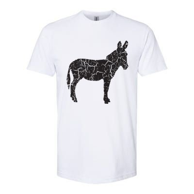 Donkey Distressed Print Vintage Donkey Softstyle CVC T-Shirt