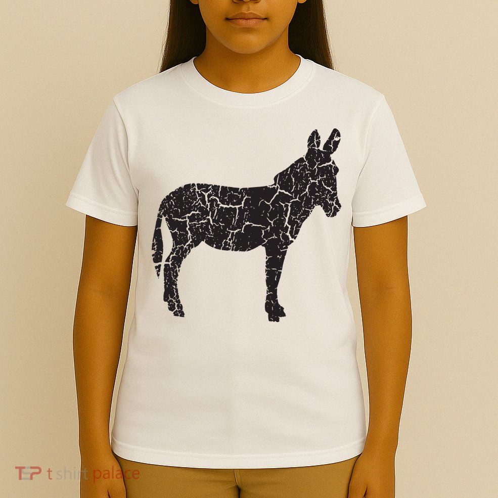 Donkey Distressed Print Vintage Donkey T-Shirt