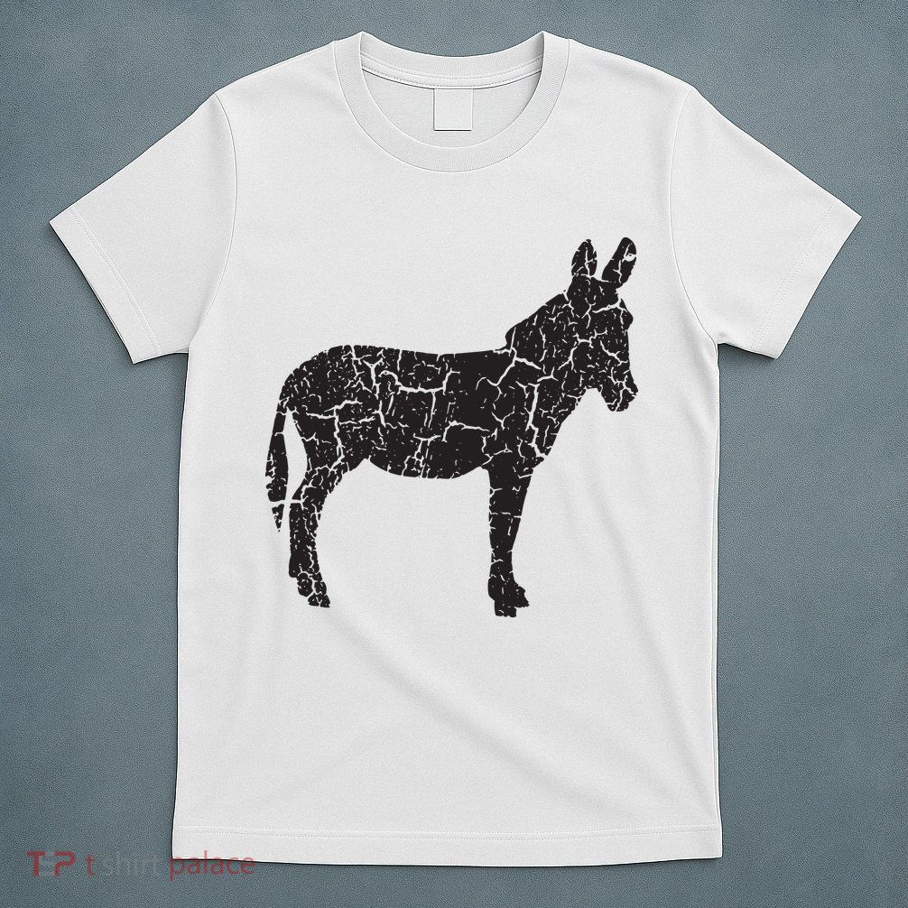 Donkey Distressed Print Vintage Donkey T-Shirt
