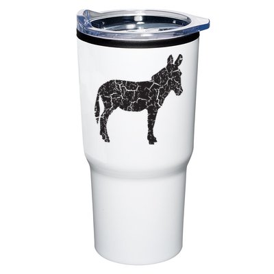 Donkey Distressed Print Vintage Donkey Tumbler