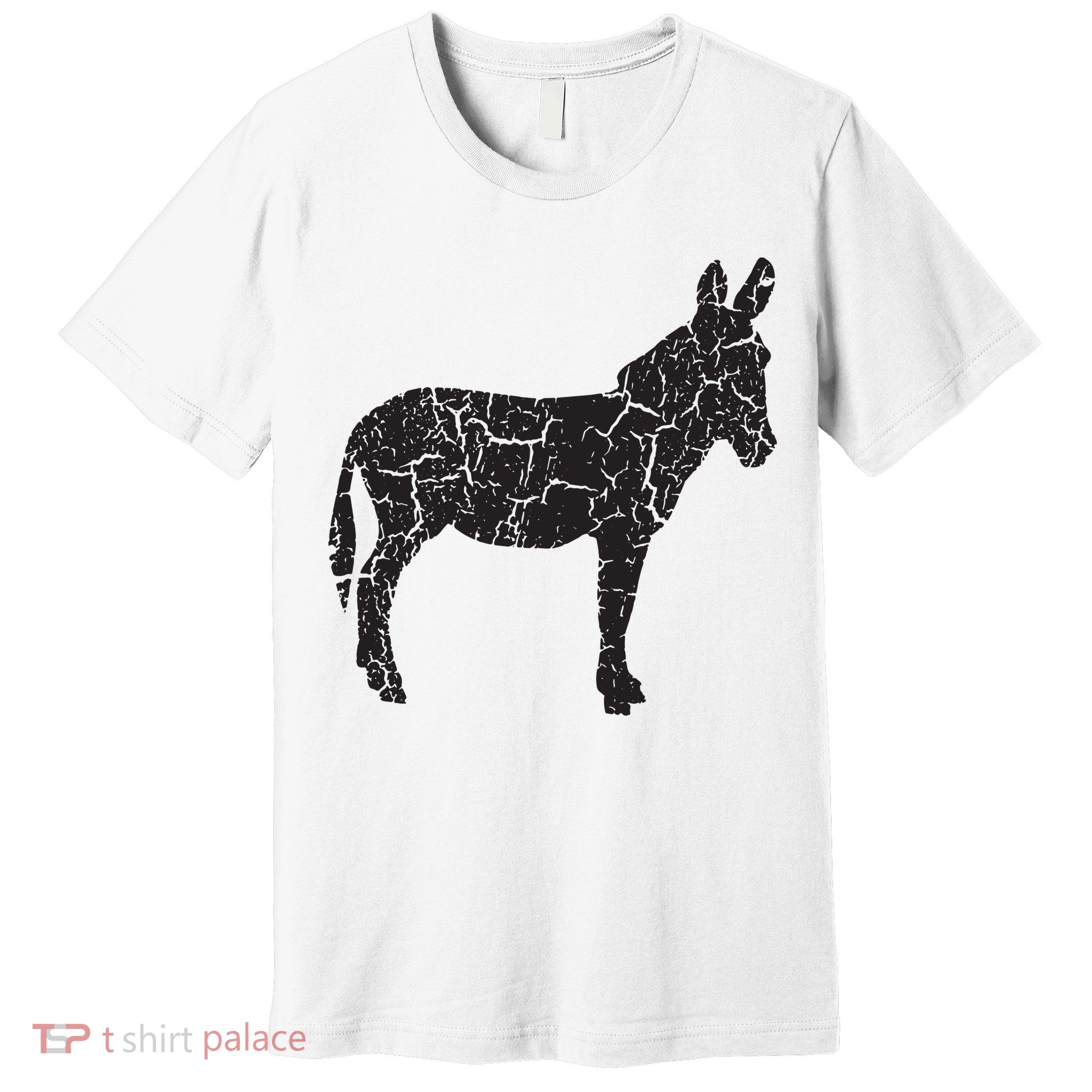 Donkey Distressed Print Vintage Donkey Premium T-Shirt