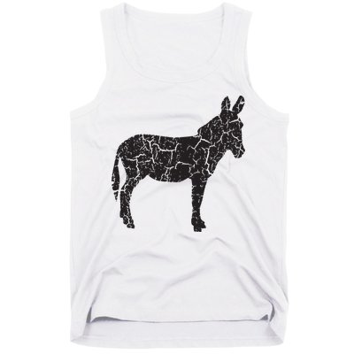 Donkey Distressed Print Vintage Donkey Tank Top