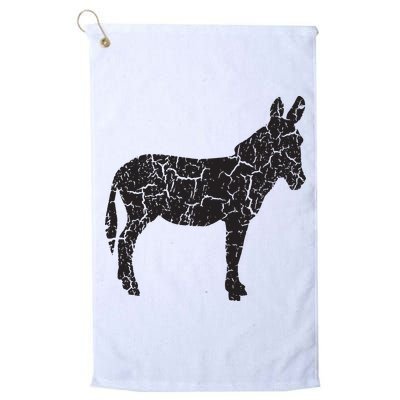Donkey Distressed Print Vintage Donkey Golf Towel