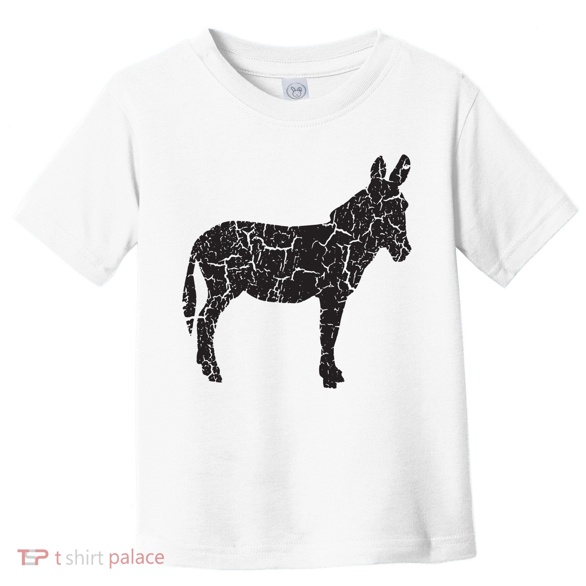 Donkey Distressed Print Vintage Donkey Toddler T-Shirt