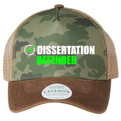 Dissertation Defended Phd Graduate Ph.D. Graduation Legacy Tie Dye Trucker Hat