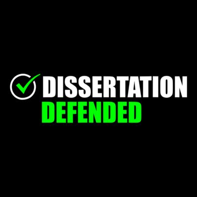 Dissertation Defended Phd Graduate Ph.D. Graduation T-Shirt