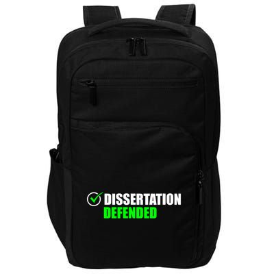 Dissertation Defended Phd Graduate Ph.D. Graduation Impact Tech Backpack