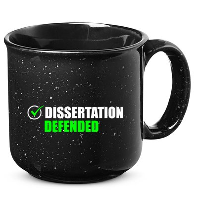 Dissertation Defended Phd Graduate Ph.D. Graduation 15oz Campfire Ceramic Mug