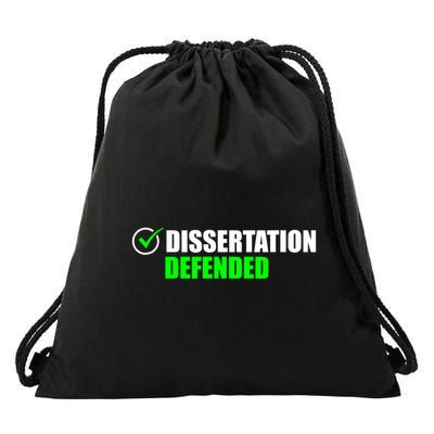 Dissertation Defended Phd Graduate Ph.D. Graduation Drawstring Bag