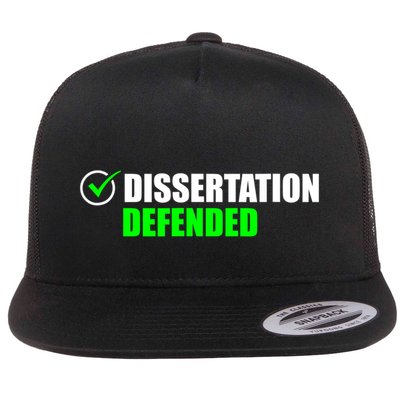 Dissertation Defended Phd Graduate Ph.D. Graduation Flatbill Hat