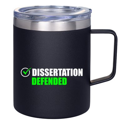 Dissertation Defended Phd Graduate Ph.D. Graduation 12oz Stainless Steel Coffee Mug