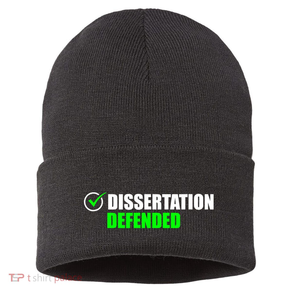 Dissertation Defended Phd Graduate Ph.D. Graduation Sustainable Knit Beanie