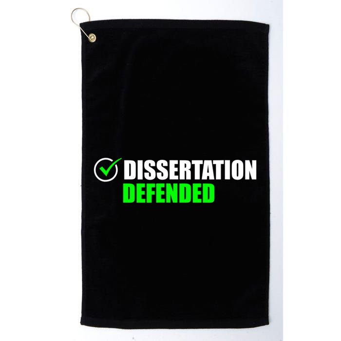 Dissertation Defended Phd Graduate Ph.D. Graduation Golf Towel