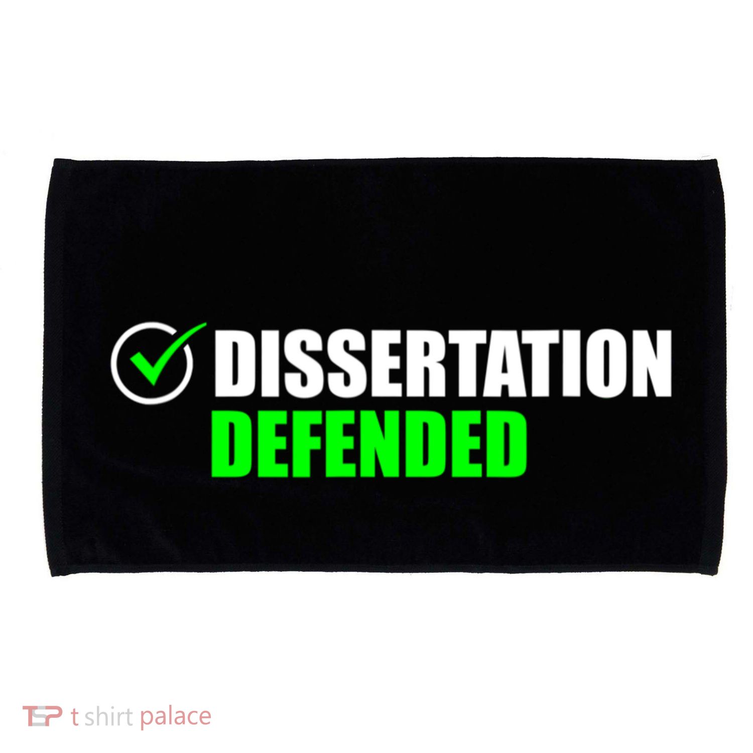 Dissertation Defended Phd Graduate Ph.D. Graduation Microfiber Hand Towel