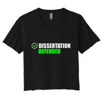 Dissertation Defended Phd Graduate Ph.D. Graduation Crop Top