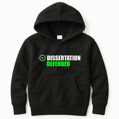 Dissertation Defended Phd Graduate Ph.D. Graduation Kids Hoodie