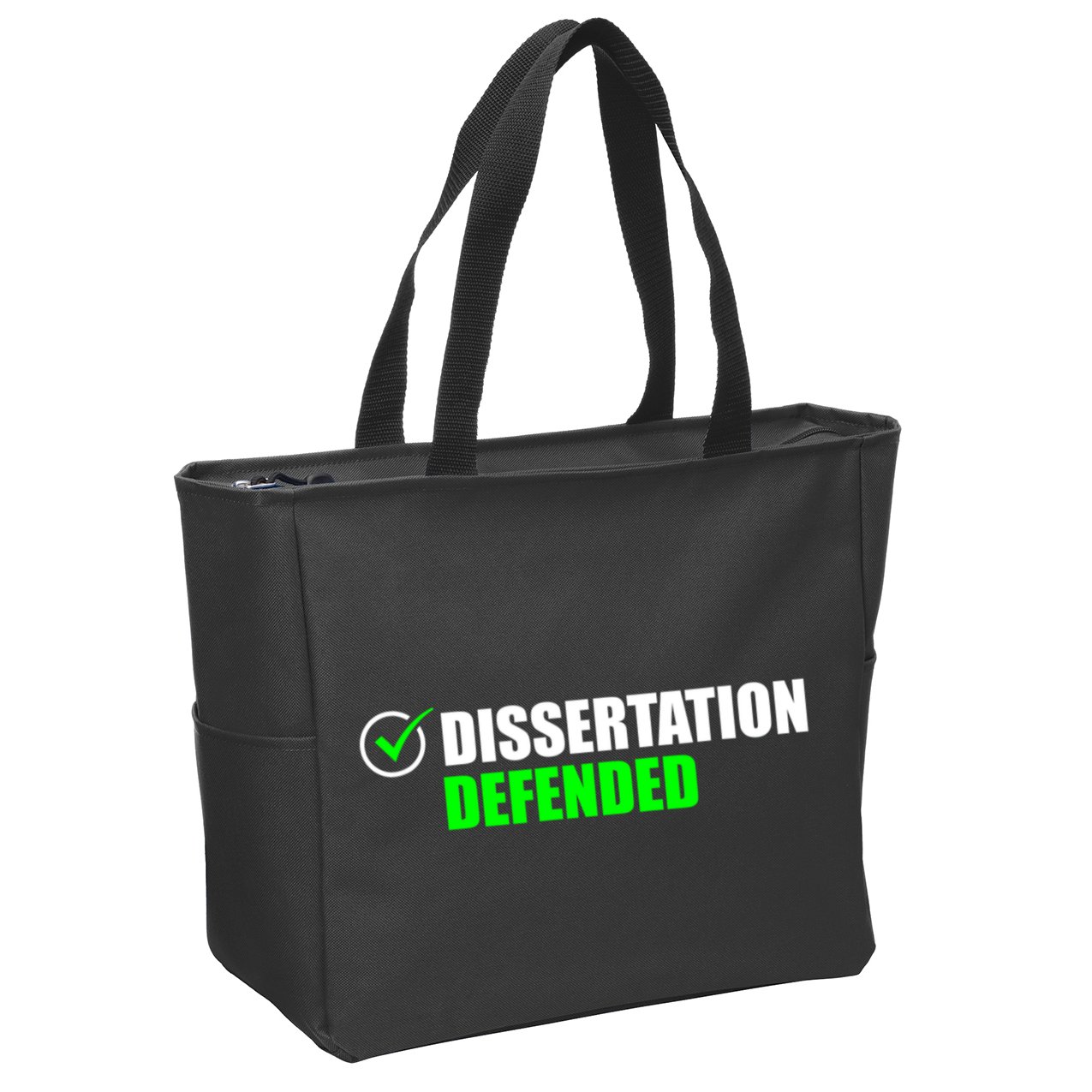 Dissertation Defended Phd Graduate Ph.D. Graduation Zip Tote Bag