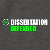 Dissertation Defended Phd Graduate Ph.D. Graduation Vector Backpack