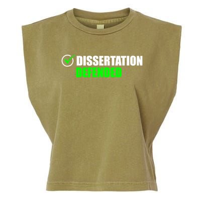 Dissertation Defended Phd Graduate Ph.D. Graduation Garment-Dyed Women's Muscle Tee