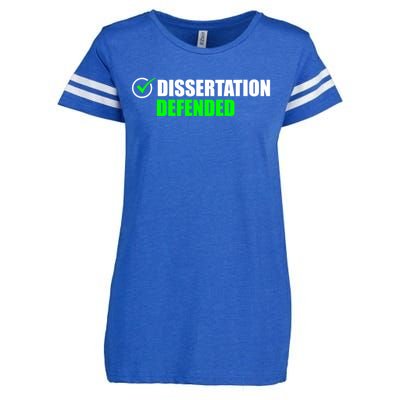 Dissertation Defended Phd Graduate Ph.D. Graduation Enza Ladies Jersey Football T-Shirt