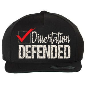 Dissertation Defended PhD Graduate Ph.D. Graduation Wool Snapback Cap